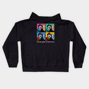 Tim McGraw & Faith Hill 80s Pop Art Style Kids Hoodie